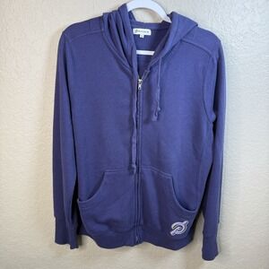 Peloton Women's Full Zip Hoodie Jacket Purple Navy Blue XL